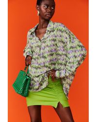 Jayley - Silk Blend Digital Print Blouse - Lyst