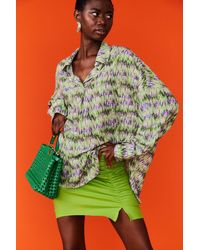 Jayley - Silk Blend Digital Print Blouse - Lyst
