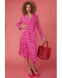 Jayley - Silk Blend Sorrento Wrap Maxi Dress - Lyst