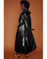 Jayley - Faux Suede Coat With Detachable Faux Shearling Cuffs &Amp - Lyst