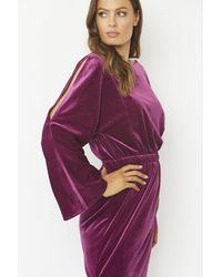 Jayley - Velvet Full Length Gown - Lyst