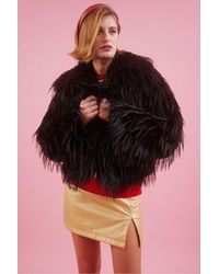 Jayley - Hand Cut Mongolian Fur Knitted Jacket - Lyst