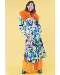 Jayley - Tencel Blend Eco Leather Trench Coat - Lyst