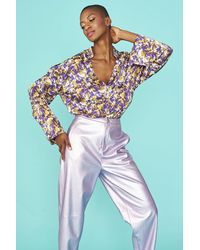 Jayley - Tie Dye Silk Blend Blouse - Lyst