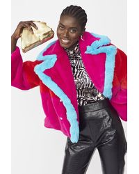 Jayley - Gigi Patchwork Cropped Coat - Lyst