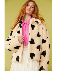Jayley - Love Heart Cropped Jacket - Lyst