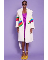 Jayley - Handmade Eco Faux Fur Coat - Lyst