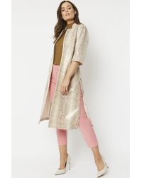 Jayley - Snake Print Faux Suede Jacket - Lyst