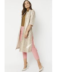 Jayley - Snake Print Faux Suede Jacket - Lyst