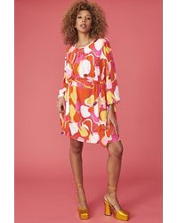 Jayley - Florence Floral Midi Dress - Lyst