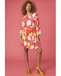 Jayley - Florence Floral Midi Dress - Lyst