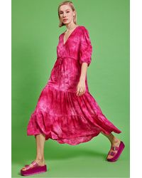 Jayley - Love Herb Ruffle Maxi Dress - Lyst