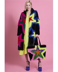 Jayley - Handmade Bamboo Faux Fur Star Coat - Lyst