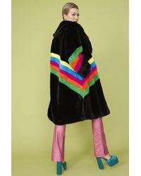 Jayley - Handmade Eco Faux Fur Coat - Lyst