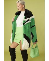 Jayley - Hand Made Mixed Mongolian And Faux Fur Coat - Lyst
