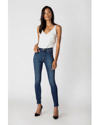 J Brand Maria High Rise Super Skinny Jeans - Blue