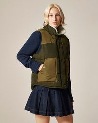 J.Crew - Colorblock Puffer Vest With Primaloft - Lyst