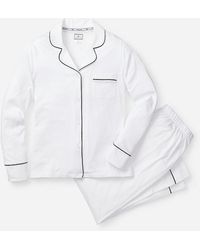 J.Crew - Petite Plume Pima Cotton Pajama Set With Piping - Lyst
