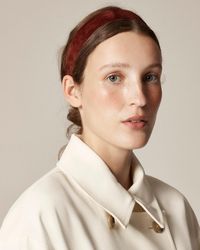 J.Crew - Suede And Elastic Headband - Lyst