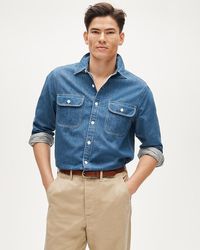 J.Crew - Midweight Denim Workshirt - Lyst