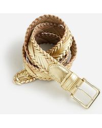 J.Crew - Plaited Italian Leather Belt - Lyst