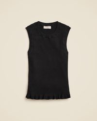 J.Crew - Ruffle-Trim Shell Tank Top - Lyst