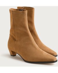 J.Crew - Remi Square-Toe Ankle Boots - Lyst