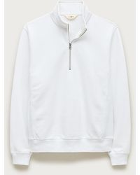 J.Crew - Washed Court Terry Quarter-Zip Pullover - Lyst