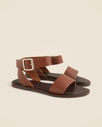 J.Crew - Carsen Made-In-Italy Ankle-Strap Sandals - Lyst