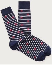 J.Crew - Striped Anchor Critter Socks - Lyst