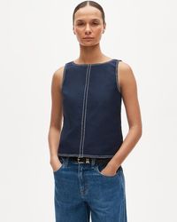 J.Crew - Contrast-Stitch Shell Top - Lyst