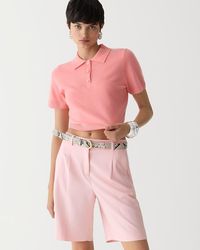 J.Crew - Cashmere Cropped Sweater-Polo - Lyst