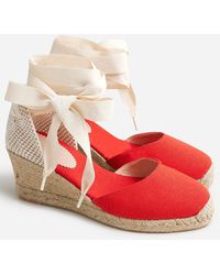 J.Crew - Made-In-Spain Lace-Up Midheel Espadrilles - Lyst