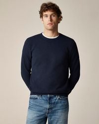 J.Crew - Cotton Piqué-Stitch Crewneck Sweater - Lyst
