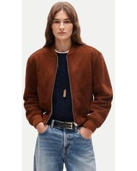 J.Crew - Collection Suede Bomber Jacket - Lyst