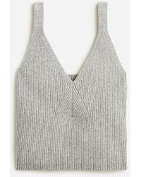 J.Crew - Collection Cashmere Cropped Sweater-Tank - Lyst