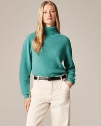 J.Crew - Ribbed Cashmere Turtleneck Sweater - Lyst