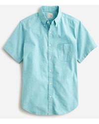 J.Crew - Short-Sleeve Broken-In Organic Cotton Oxford Shirt - Lyst