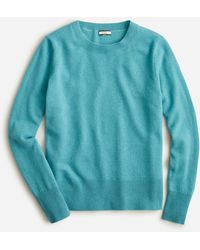 J.Crew Cashmere Classic-fit Crewneck Sweater in Light Sage (Green) | Lyst