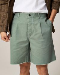 J.Crew - Wallace & Barnes 8" Pleated Cutoff Chino Short - Lyst
