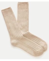 J.Crew - Ribbed Cotton-Blend Socks - Lyst