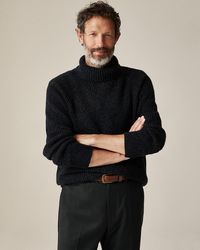 J.Crew - Cashmere Ribbed Turtleneck Sweater With Marled Yarns - Lyst