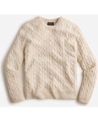 J.Crew Cashmere Cable-knit Sweater - Natural