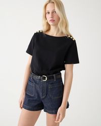 J.Crew - Mariner Cloth Short-Sleeve T-Shirt With Buttons - Lyst