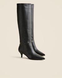 J.Crew - New Stevie Leather Knee-High Boots With Extended Calf - Lyst