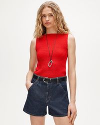 J.Crew - Smocked Shell Tank Top - Lyst
