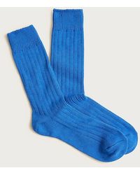 J.Crew - Ribbed Cotton-Blend Socks - Lyst