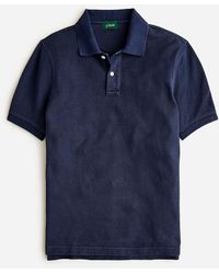 J.Crew - Washed Piqué Polo Shirt - Lyst