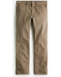 J.Crew 484 Slim-fit Garment-dyed Five-pocket Pant - Natural