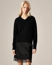 J.Crew - Cashmere High V-Neck Sweater - Lyst